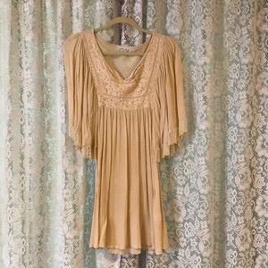 Rebellion cream colored boho dress